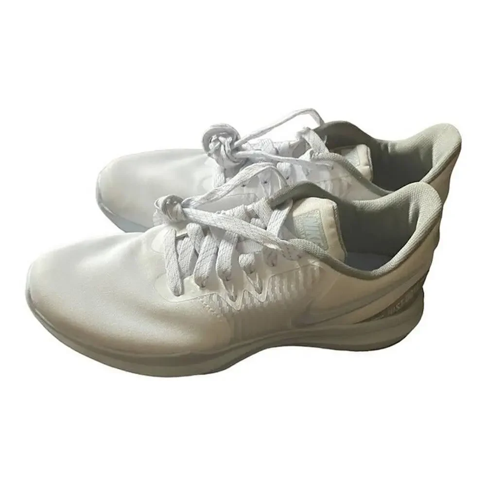 Nike Trainers Sneakers Womens Size 6.5 White Athletic Lace Up Running AA7773-100